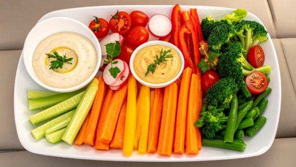 crudite tray just for jets catering