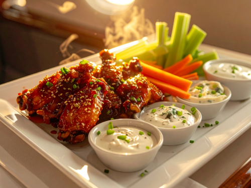 Glazed-chicken wings